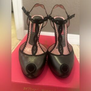 Betsey Johnson peep toe shoes - size 5.5